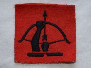 65) Original WW2 Unissued British Anti-Aircraft Command Cloth Insignia