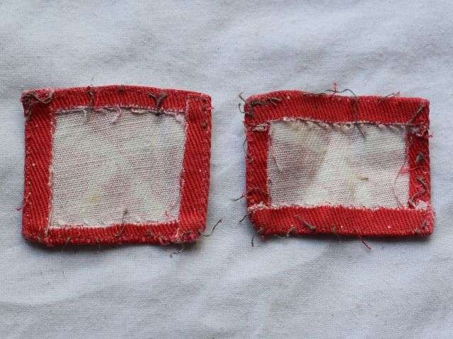 67) Original Uniform Removed Pair 1st Pat 48th Gurkha Infantry Cloth Insignia Pair — image 2