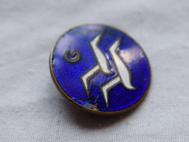 74) Nice Original 1930s British Glider Proficiency Badge in Enamel — image 4