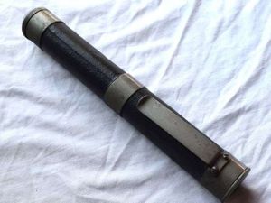 80) Good Original WW1 British Army Trench Torch/Flash-Light Dated 1918