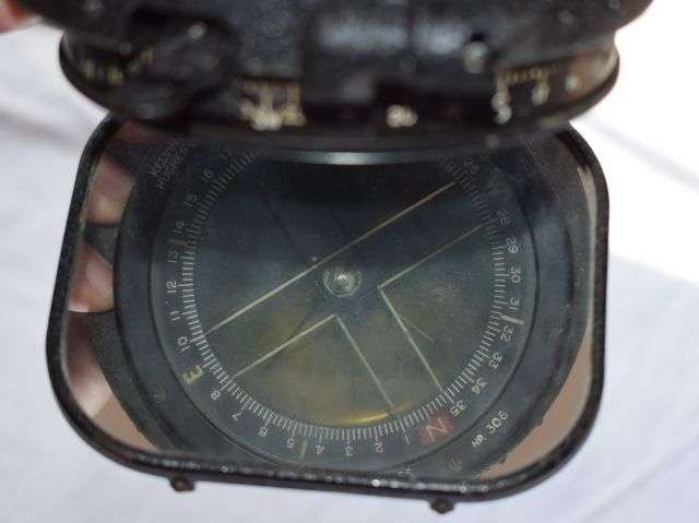 81) Excellent Original WW2 Era RAF Aircraft Type P12 Compass & Mirror — image 12