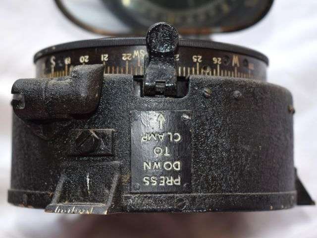 81) Excellent Original WW2 Era RAF Aircraft Type P12 Compass & Mirror — image 8