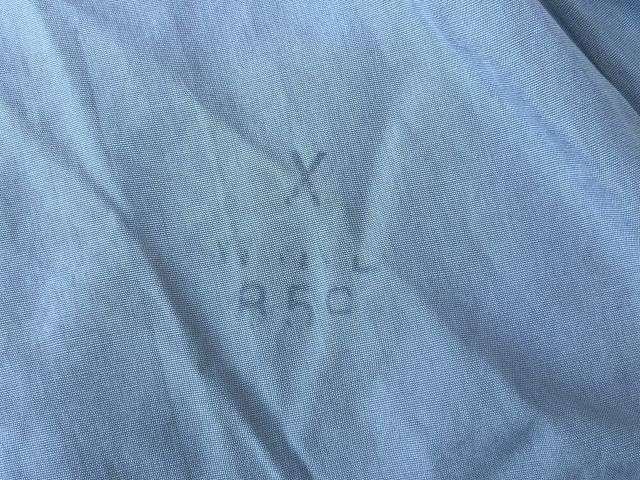 85) Good Original 1950s British Army Officers Grey/Green Cotton Collarless Shirt WD Marked — image 10