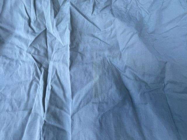 85) Good Original 1950s British Army Officers Grey/Green Cotton Collarless Shirt WD Marked — image 4