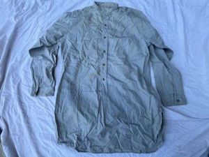 85) Good Original 1950s British Army Officers Grey/Green Cotton Collarless …