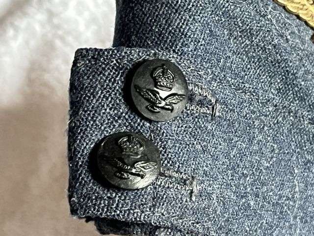 89) Excellent WW2 RAF Officers Issue Field Service Cap & Badge Dated 1945 — image 7