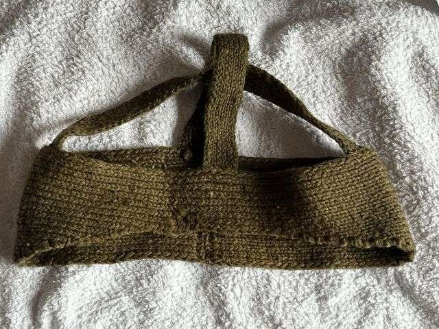 91) Original WW1 Era British Army Knitted Woollen Cap Comforter Worn Under Steel Helmet — image 5