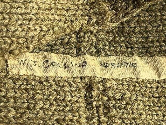 91) Original WW1 Era British Army Knitted Woollen Cap Comforter Worn Under Steel Helmet — image 6