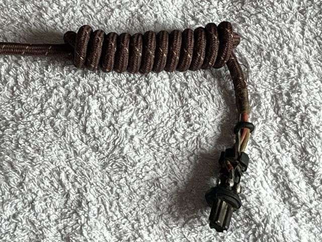 94) Excellent Original WW2 British Army Wireless Set Headset With Throat Mics, Lead & Plug — image 5