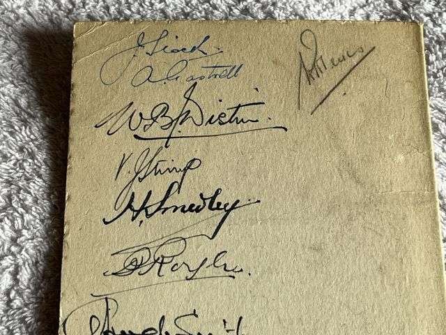 96) Original WW2 39th Cheshire Batt Home Guard Annual Dinner Menu 1944 Covered in Signatures — image 3