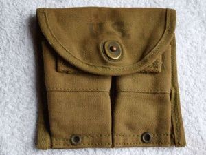 43) Nice Original WW2 US Army Twin Mag Belt Pouch …