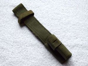 17) Nice Original 1944 Pattern Webbing Bayonet Frog SNL 1945