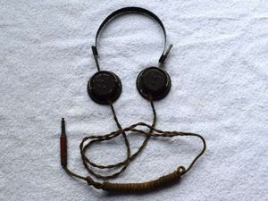 2) Nice Original 1930s-WW2 German Military Telefunken Head Set Receivers