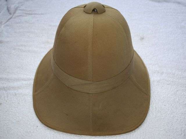64) Lovely Original WW2 British Military Issue Pith Helmet Dated 1942 — image 11