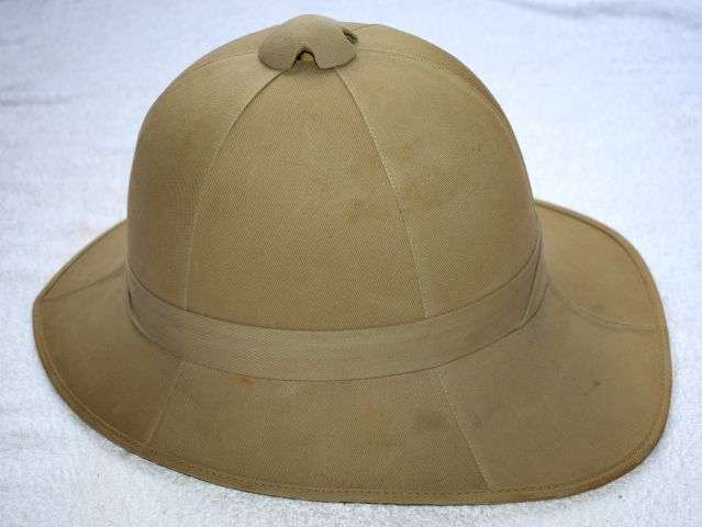64) Lovely Original WW2 British Military Issue Pith Helmet Dated 1942 — image 12