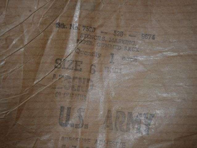 70) Original Unissued WW2 US Military Issue Stencil Set U.S.ARMY. In original Packaging — image 11