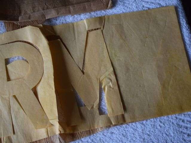 70) Original Unissued WW2 US Military Issue Stencil Set U.S.ARMY. In original Packaging — image 3