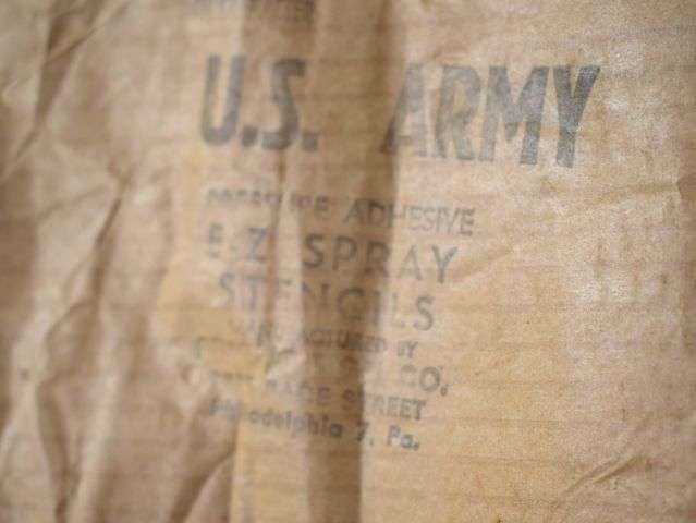 70) Original Unissued WW2 US Military Issue Stencil Set U.S.ARMY. In original Packaging — image 8