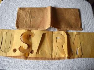 70) Original Unissued WW2 US Military Issue Stencil Set U.S.ARMY. …