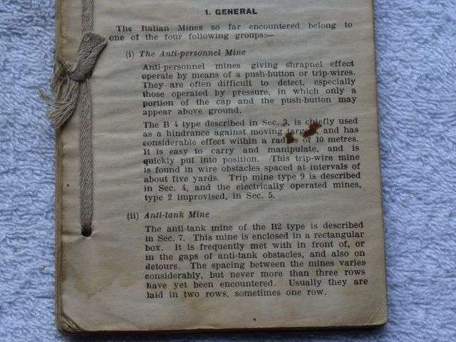 55) Good Original WW2 Middle East Training Pamphlet No6 Part IV Italian Mines & Traps — image 7