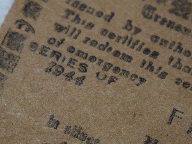 63) Set of 10 Interesting Original Philippines Peso Emergency Bank Notes All Dated 1944. — image 3