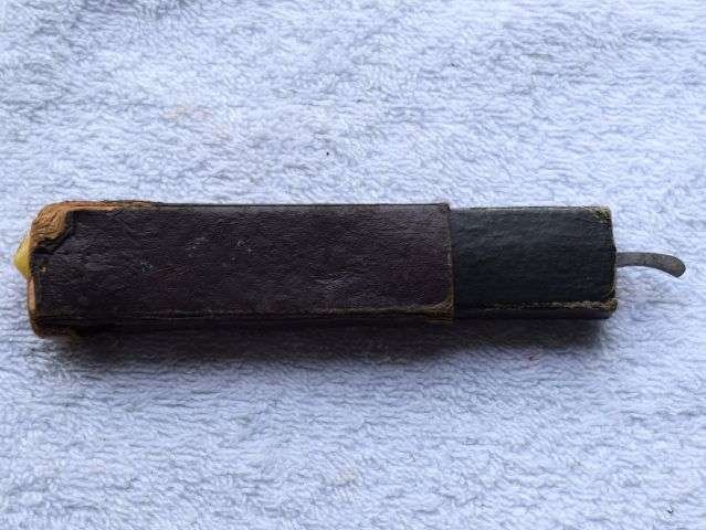 41) Good Original WW2 German Rococo Cut-Throat Razor Captured By British Soldier — image 7
