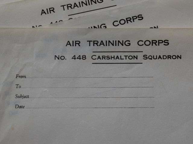 47) Excellent Original WW2 Air Training Corps No 448 Carshalton Writing Paper — image 3
