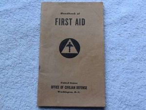 51) Excellent Original WW2 US Civil Defense First Aid Handbook …
