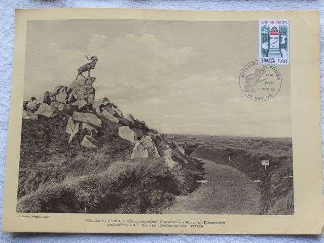 38) Original WW1 60th Anniversary Battle of The Somme Beaumont-Hamel Souvenir Pictures — image 11