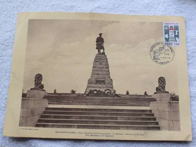 38) Original WW1 60th Anniversary Battle of The Somme Beaumont-Hamel Souvenir Pictures — image 12