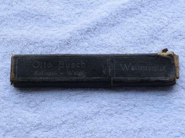 39) Nice Original WW2 German Cut-Throat Razor Captured By British Soldier — image 10