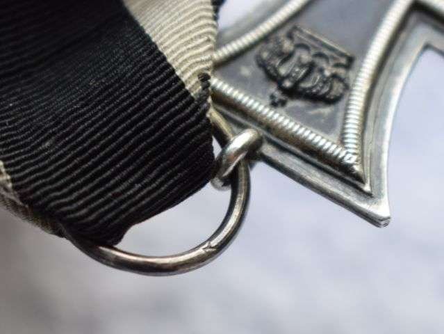 40) Nice Original WW1 German Army 2nd Class Iron Cross Maker Marked — image 2