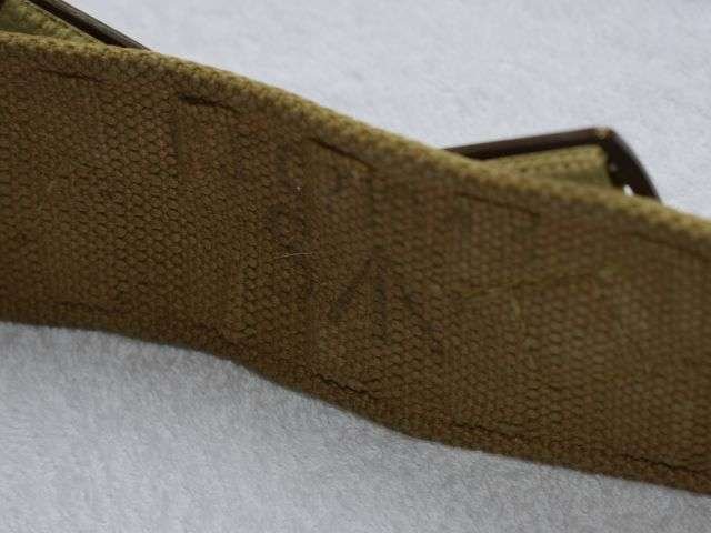 1) Excellent Original WW2 1937 Pattern Economy Webbing Waist Belt MECo 1943 — image 3