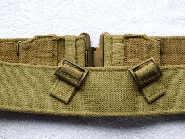 1) Excellent Original WW2 1937 Pattern Economy Webbing Waist Belt MECo 1943 — image 5