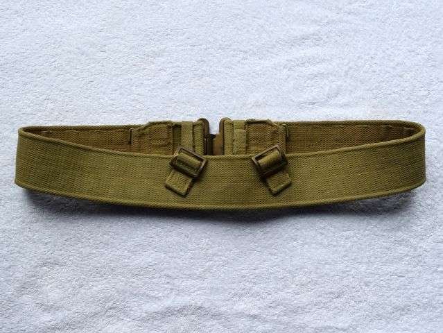 1) Excellent Original WW2 1937 Pattern Economy Webbing Waist Belt MECo 1943 — image 6