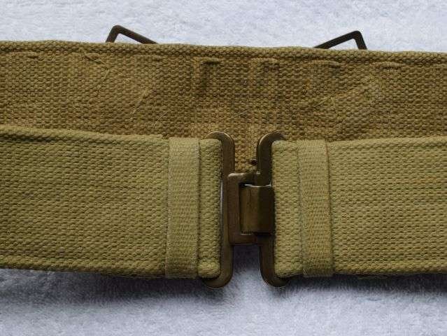1) Excellent Original WW2 1937 Pattern Economy Webbing Waist Belt MECo 1943 — image 7