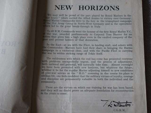 77) WW2 Pamphlet B.R 1006 (August 1945) Restricted Royal Marine Business No5 — image 10