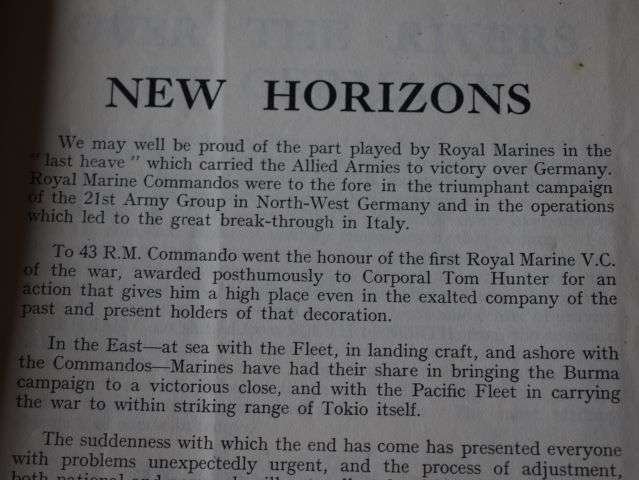 77) WW2 Pamphlet B.R 1006 (August 1945) Restricted Royal Marine Business No5 — image 9