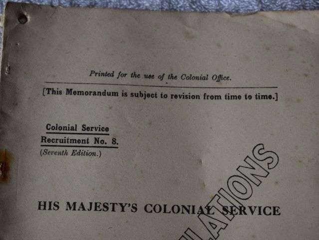 79) WW2 Handbook HM Colonial Service, Info Regarding The Colonial Administrive Service, Financial & Educational Appointments — image 10