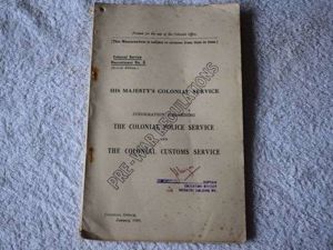 79) WW2 Handbook HM Colonial Service, Info Regarding The Colonial …