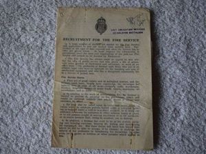 80) Early Post WW2 Leaflet Recruitment For The Fire Service …