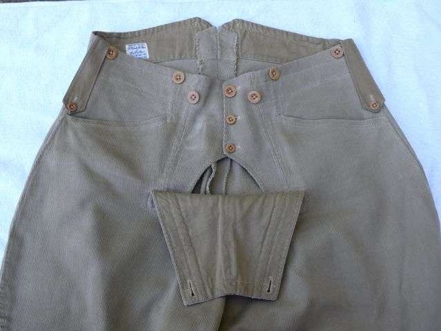 81) Excellent Early Victorian – WW1 British Army Officers KD Fall Front Khaki Breeches — image 3