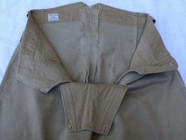 81) Excellent Early Victorian – WW1 British Army Officers KD Fall Front Khaki Breeches — image 8
