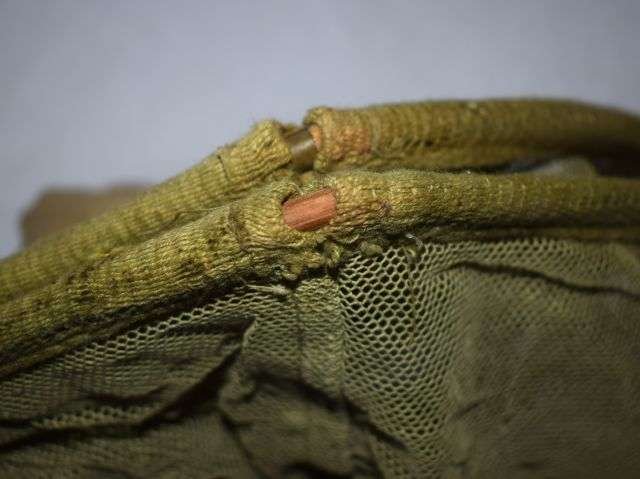 86) WW2 Indian Made British Army Tropical Issue Anti Mosquito Helmet Face Net 1943 — image 3