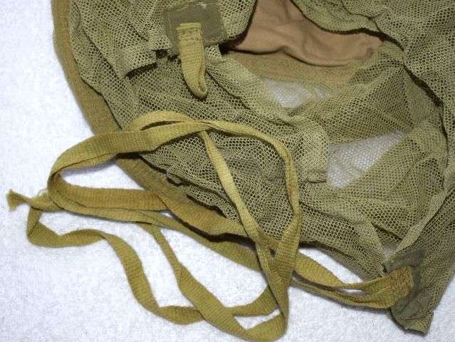 86) WW2 Indian Made British Army Tropical Issue Anti Mosquito Helmet Face Net 1943 — image 4