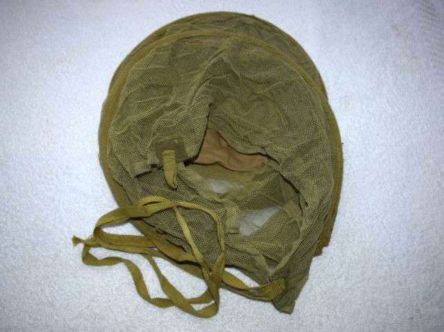 86) WW2 Indian Made British Army Tropical Issue Anti Mosquito Helmet Face Net 1943 — image 5
