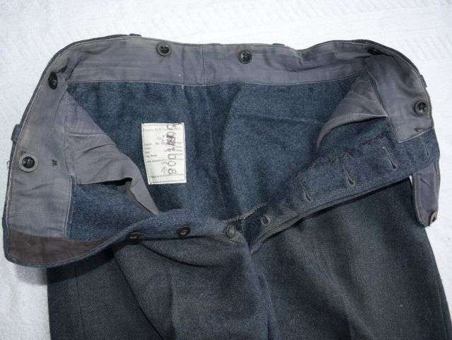 100) Vintage WW2 Pat RAF Trousers No2 Home Service Dress NP Dated 1956 — image 3