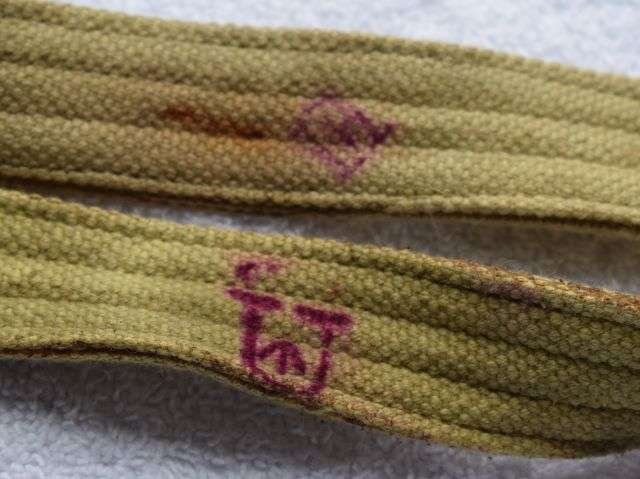 72) Original Pair WW2 South African Made Utility Straps D.I.Fram & Co Ltd — image 4