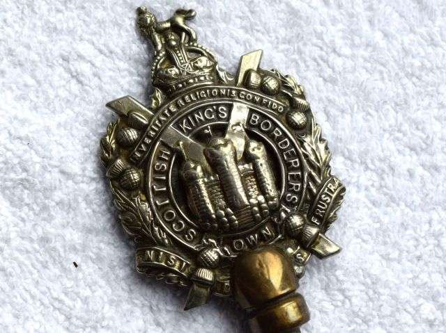 50) Very Nice WW1 WW2 Toasting Fork With The Kings Own Scottish Borderers Badge — image 7