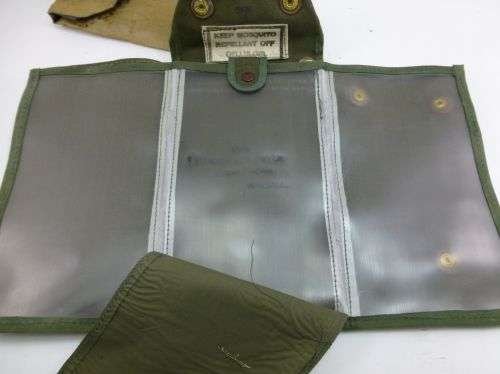 56) Excellent Un-issued WW2 British Army 44 Pattern Jungle Green Map Case — image 2